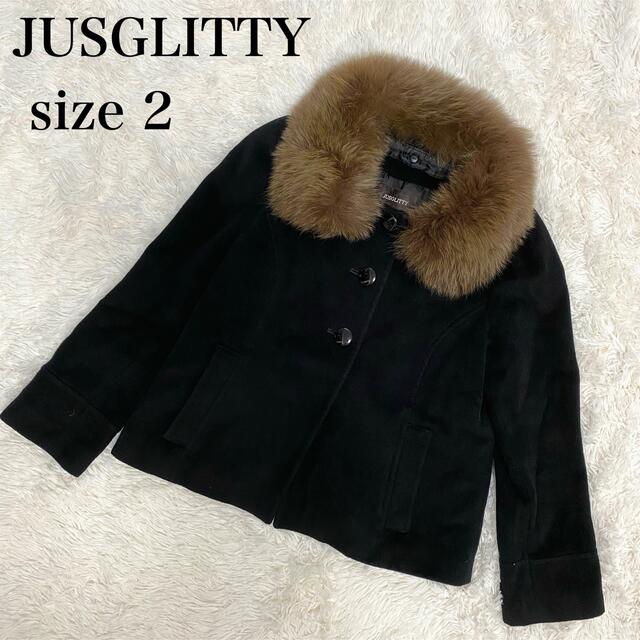 JUSGLITTY ショート丈コート サイズ2