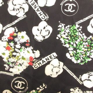 CHANEL - シャネル スカーフ 大判 カメリア フラワー ココマーク