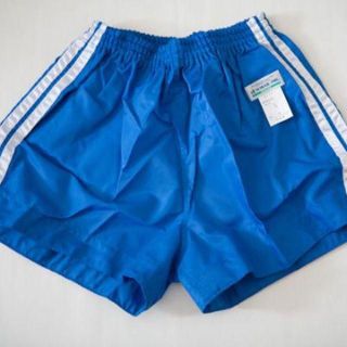 体操服★ナイロン短パン ブルー×白２本線 L 新品未使用(その他)