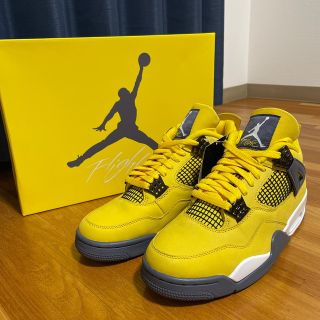 ナイキ(NIKE)の27.5 NIKE AIR JORDAN 4 RETRO Tour Yellow(スニーカー)