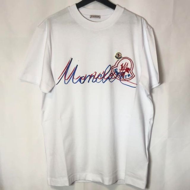 トップスLサイズ Moncler モンクレール ロゴプリント Tシャツ