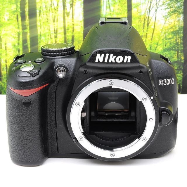 Shop NikoNiko(ショップニコニコ)のニコンD3000♪カメラがガイドしてくれる一眼レフ入門機☆2421 スマホ/家電/カメラのカメラ(デジタル一眼)の商品写真