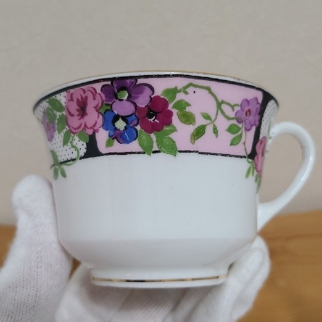 希少 エインズレイ 1924年 フォーチュン 紅茶占い カップ&ソーサー 花