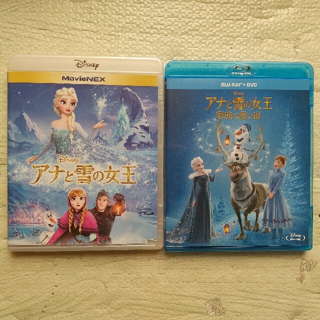 アナと雪の女王(アナトユキノジョオウ)のアナと雪の女王＆家族の思い出　DVD＆Blu-ray　2本セット エンタメ/ホビーのDVD/ブルーレイ(外国映画)の商品写真