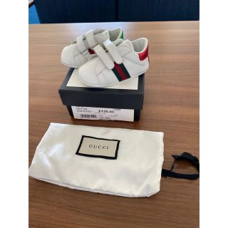 グッチ(Gucci)のGUCCI ベビーファーストレザーシューズ　サイズ19(約12cm)美品です。(スニーカー)