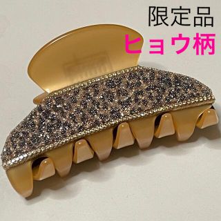 アッカ(acca)のアッカ　acca クリップ　限定品　ヒョウ柄　豹柄　レオパード　スワロフスキー(バレッタ/ヘアクリップ)