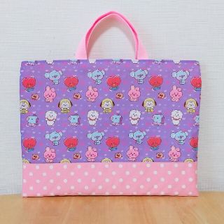 《まーちゃん5957様専用》絵本袋 ハンドメイド【BT紫】(バッグ/レッスンバッグ)