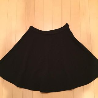 グローブ(grove)のスーザン様専用☆grove フレアースカート（ブラック）Lサイズ(ひざ丈スカート)