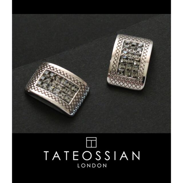 8646◆TATEOSSIAN タテオシアン◆カフス◆クリアストーン◆新品