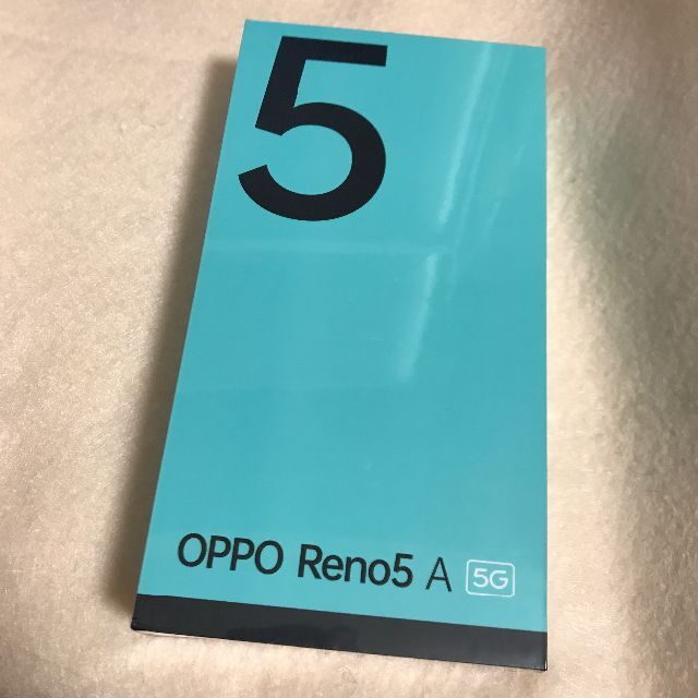 新品未開封品OPPO Reno5A（アイスブルー）