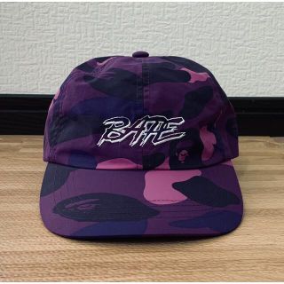 アベイシングエイプ(A BATHING APE)の★激レア★未使用★ カラーカモ パネル キャップ パープル シャーク(キャップ)