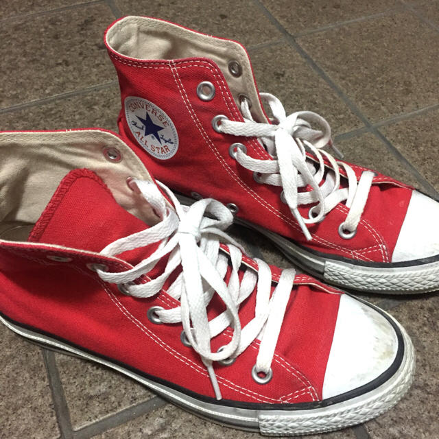 CONVERSE(コンバース)のコンバース ハイカット 赤 レディースの靴/シューズ(スニーカー)の商品写真