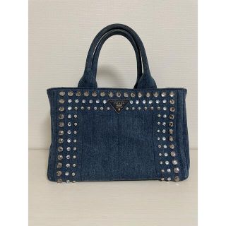 プラダ(PRADA)の【PRADA】【まりちん様専用】カナパ/極美品/デニム/トートバッグ(トートバッグ)