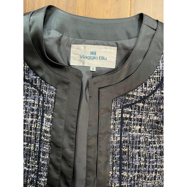 VIAGGIO BLU(ビアッジョブルー)のビアッジョブルー　フォーマル　セットアップ　セレモニースーツ レディースのフォーマル/ドレス(スーツ)の商品写真