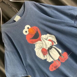 セサミストリート(SESAME STREET)の【アメリカ製】セサミストリート　ショート丈ビンテージTシャツ　シングルステッチ(Tシャツ(半袖/袖なし))