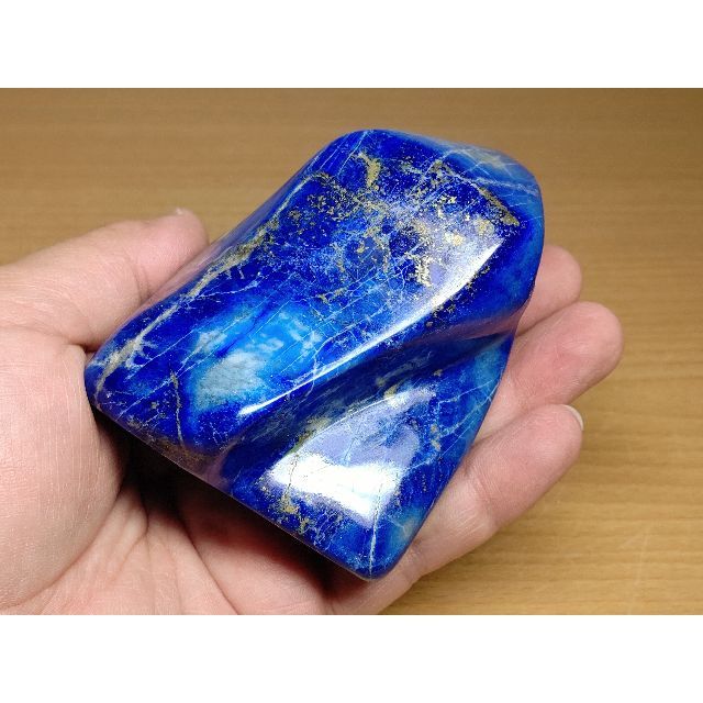 鮮青 420g ラピスラズリ 原石 鉱物 宝石 鑑賞石 自然石 誕生石 水石 | フリマアプリ ラクマ