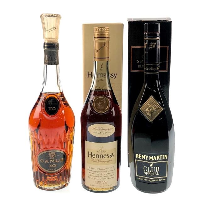 3本 REMY MARTIN CAMUS Hennessy コニャック