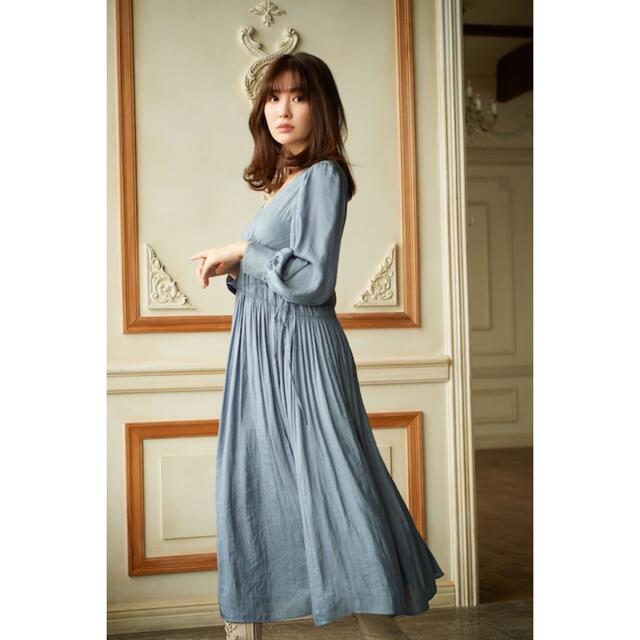 Side Bow Vintage Twill Dress