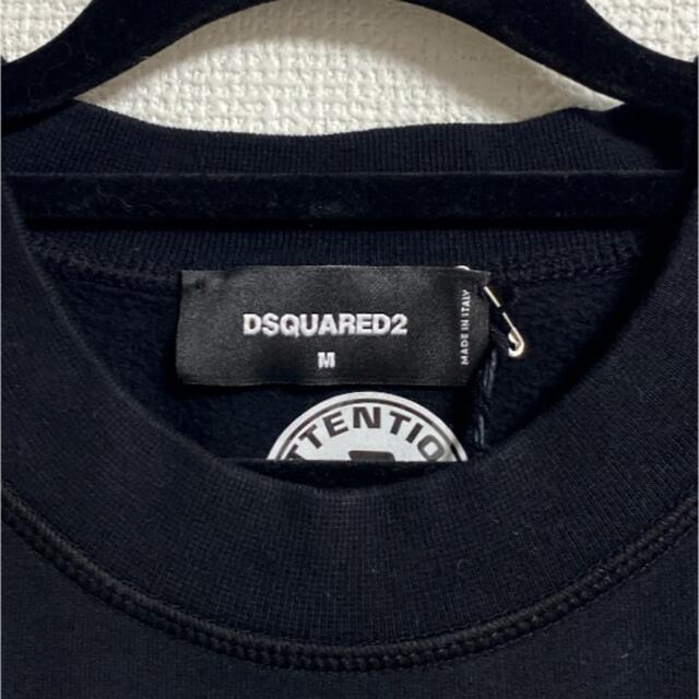 L'Appartement DEUXIEME CLASSE(アパルトモンドゥーズィエムクラス)の新品未使用 ディースクエアード DSQUARED2 スウェット Black M メンズのトップス(スウェット)の商品写真