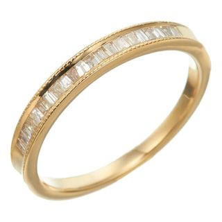 agete - 最終☆agete アガット K18 0.2ct バゲットダイヤモンド リング