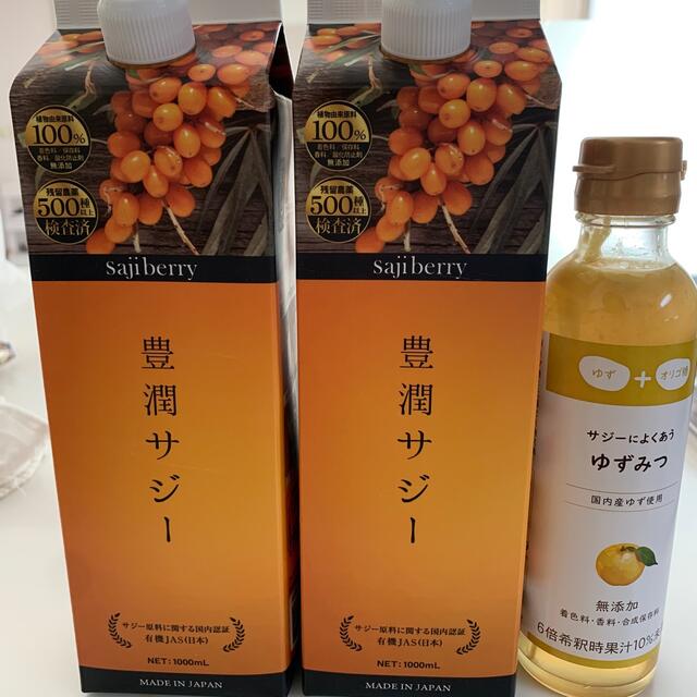 豊潤サジー1000ml×2本　サジーによく合うゆずみつ×2本購入時期20241