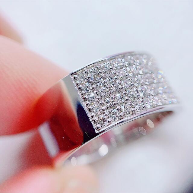 ★1.22ct★パヴェ ✨メレダイヤモンドK18WGリング指輪