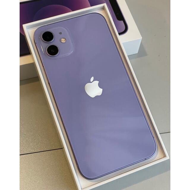 iPhone - ☆美品☆iPhone 12 128GB/パープル/SIMフリーの通販 by