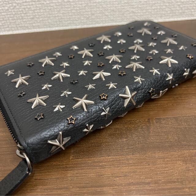 JIMMY CHOO(ジミーチュウ)のJIMMY CHOO ジミーチュウ スタースタッズ 長財布 ブラック レディースのファッション小物(財布)の商品写真