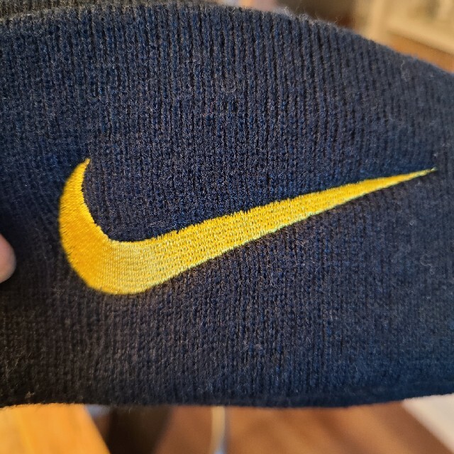 NIKE - 【美品】90s ナイキ ビッグスウォッシュ ニット帽 NIKE - 【美品】90s ナイキ ビッグスウォッシュ ニット帽