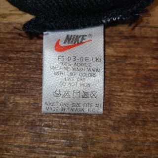 NIKE - 【美品】90s ナイキ ビッグスウォッシュ ニット帽 ビーニー