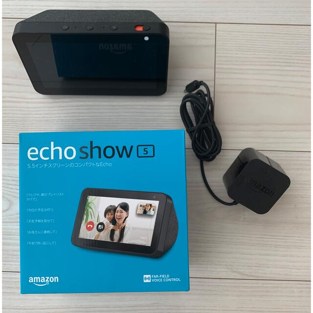 【新品】Echo Show 5 スクリーン付きスマートスピーカー 、チャコール