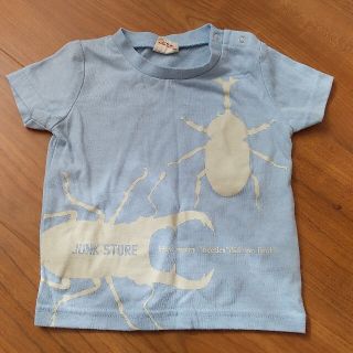 ジャンクストアー(JUNK STORE)のジャンクストアー　美品　９５　Ｔシャツ　水色　カブトムシ　桑があ(Tシャツ/カットソー)