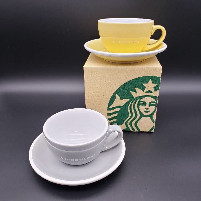 Starbucks Coffee(スターバックスコーヒー)の日本未発売★海外スタバ★ペア カップ＆ソーサー エンタメ/ホビーのコレクション(ノベルティグッズ)の商品写真