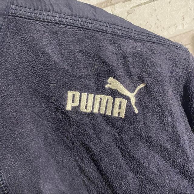 PUMA(プーマ)の90s 古着 プーマ 刺繍ロゴ フリース ビッグシルエット ゆるだぼ メンズのジャケット/アウター(ブルゾン)の商品写真