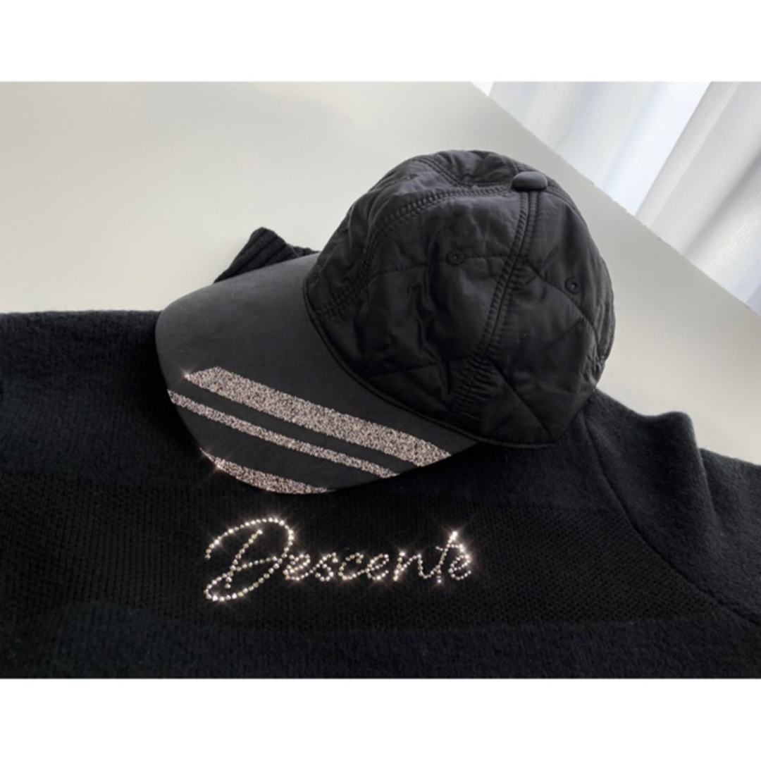 DESCENTE(デサント)のデサントゴルフ　②点セット　クリスタルコレクション　セーター　ニットスカート スポーツ/アウトドアのゴルフ(ウエア)の商品写真