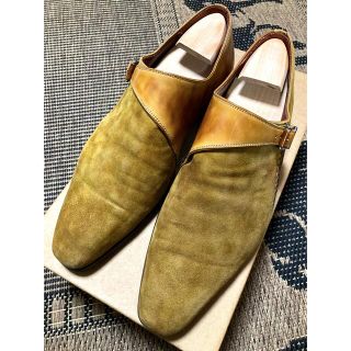 【美品】MAGNANNI／マグナーニ ／サイズ39／モンクベルト／スエード(ドレス/ビジネス)