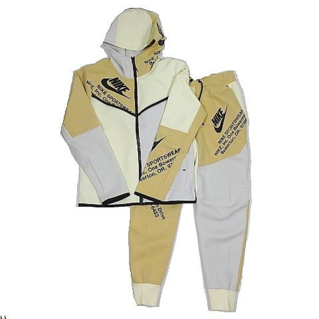 ナイキ セットアップ NSW TECH FLEECES パーカー パン ベージュ 正式的