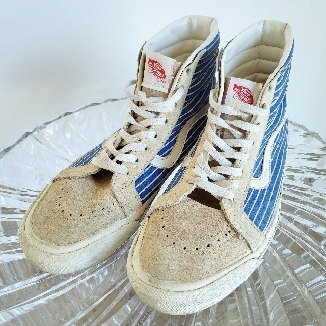 VANS(ヴァンズ)のVANS sk8-hi #38 Blue Stripe 80’s メンズの靴/シューズ(スニーカー)の商品写真