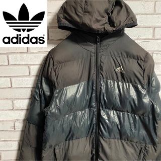 アディダス(adidas)の90s 古着 アディダス ロゴ ナイロン 中綿 ビッグシルエット ゆるだぼ(ブルゾン)