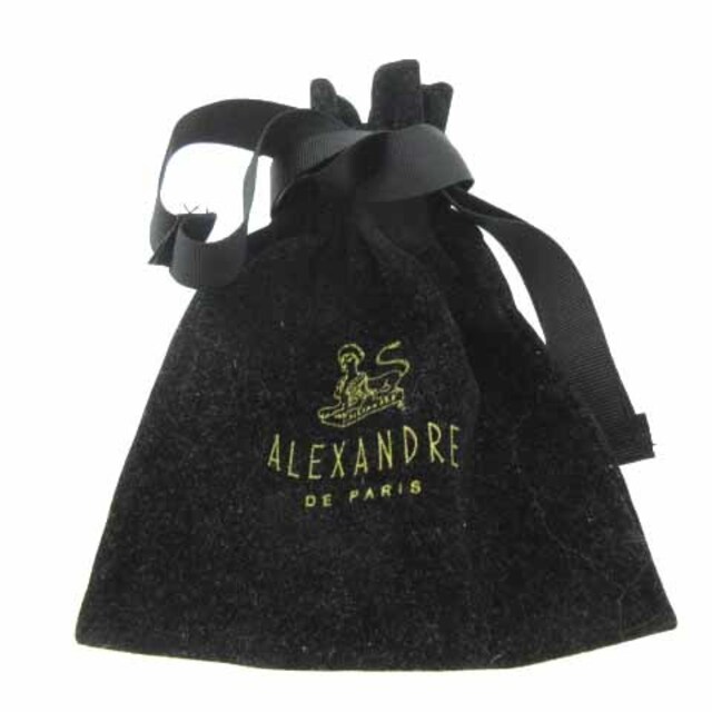 Alexandre de Paris(アレクサンドルドゥパリ)のアレクサンドルドゥパリ アレクサンドルドゥパリ 総柄バレッタ 茶 レディースのヘアアクセサリー(その他)の商品写真