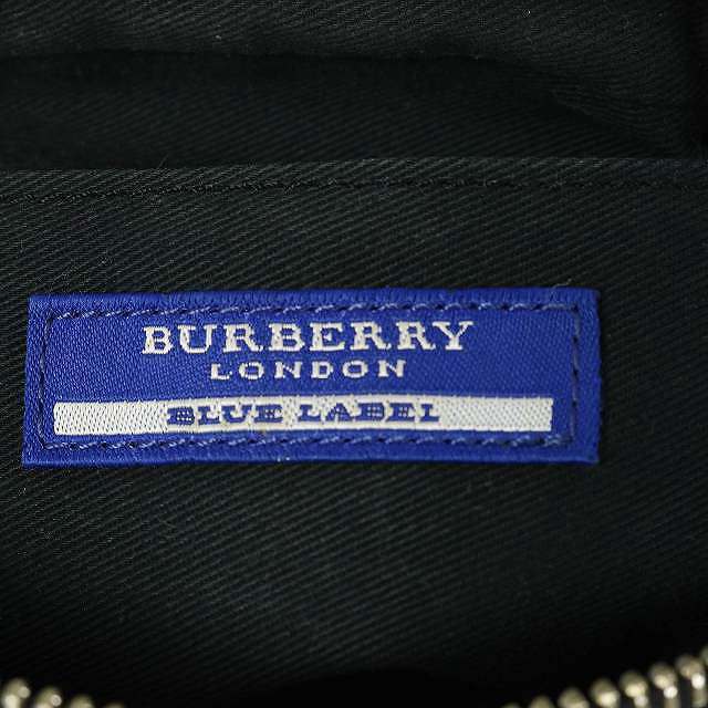 BURBERRY BLUE LABEL(バーバリーブルーレーベル)のバーバリーブルーレーベル ショルダーバッグ キャンバス スクエア 黒 レディースのバッグ(ショルダーバッグ)の商品写真