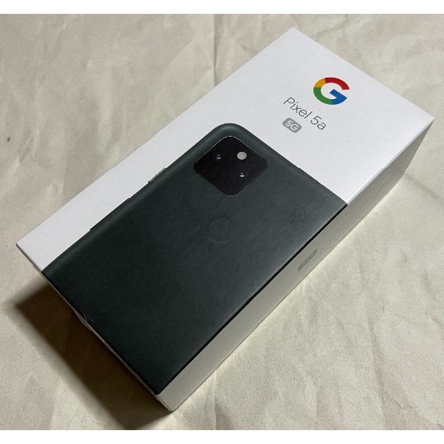 Google(グーグル)の新同 Google pixel 5a (5G) SIMフリー 黒 スマホ/家電/カメラのスマートフォン/携帯電話(スマートフォン本体)の商品写真