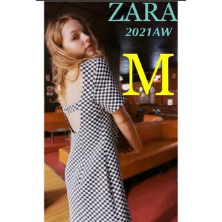ザラ(ZARA)の【完売/入手困難】ZARA チェックミニワンピース　M(ミニワンピース)