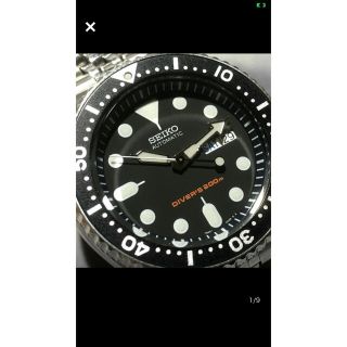 セイコー(SEIKO)のレア❓美品SEIKO SKX007KDブラックボーイ　オーバーホール済み(腕時計(アナログ))