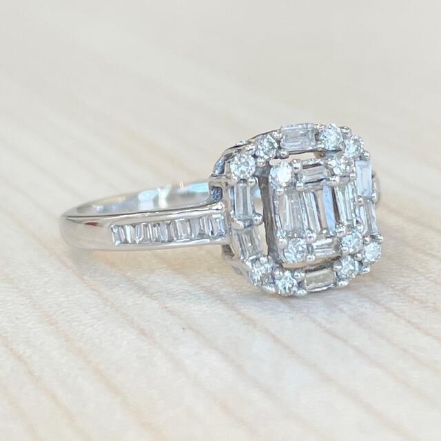 ✨合計0.3ct✨ダイヤモンド❣️ダイヤ K18WG リング 指輪