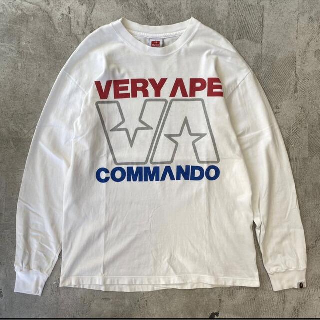 [レア美品]  very Ape   エイプ ヘインズ ロンT 90s