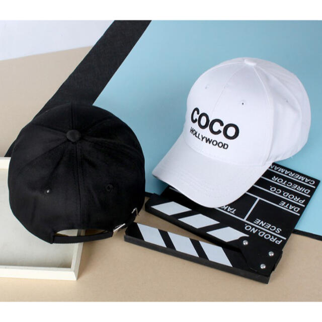 COCO HOLLYWOODロゴキャップブラックベースボール帽子メンズレディースの通販 by COCOSelect ロゴ R ベースボール メンズ キャップ 黒レディース
