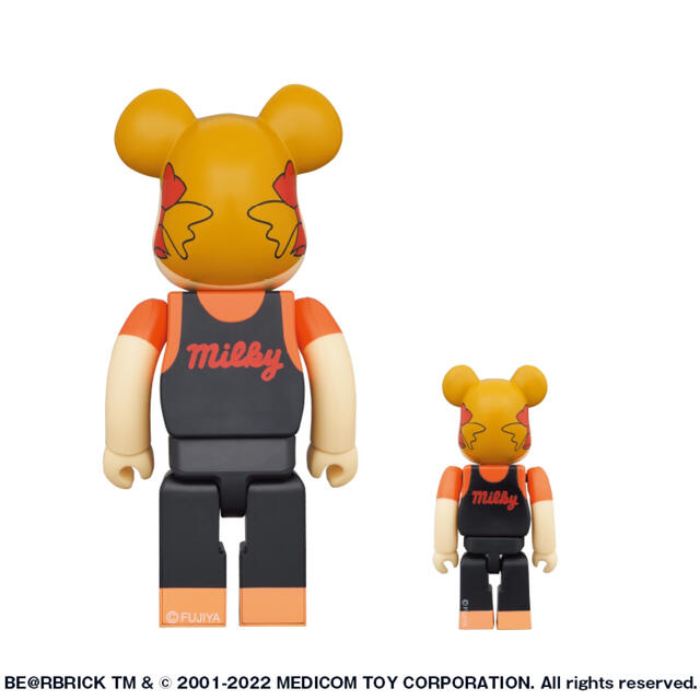 BE@RBRICK 100% 400% コーヒーミルキーペコちゃん　ベアブリック全高約280㎜