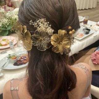 ヘッドドレス アメリカンフラワー ヘアアクセサリー