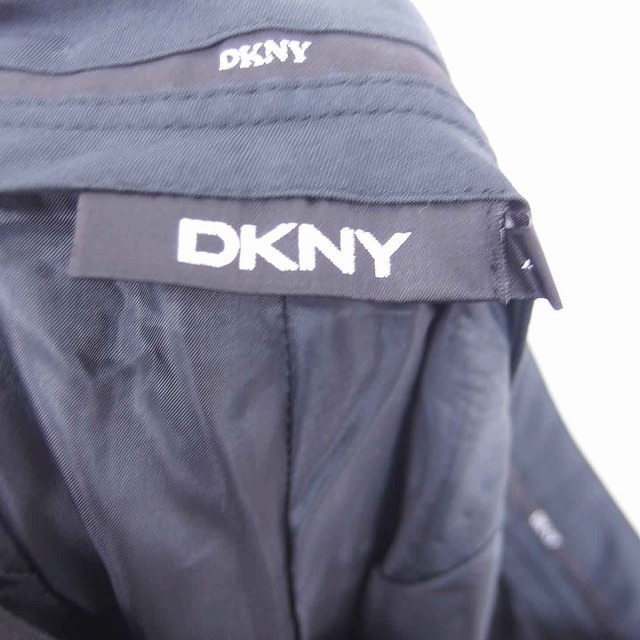 DKNY(ダナキャランニューヨーク)のダナキャランニューヨーク DKNY スラックス パンツ ストレート 薄手 2 黒 レディースのパンツ(その他)の商品写真